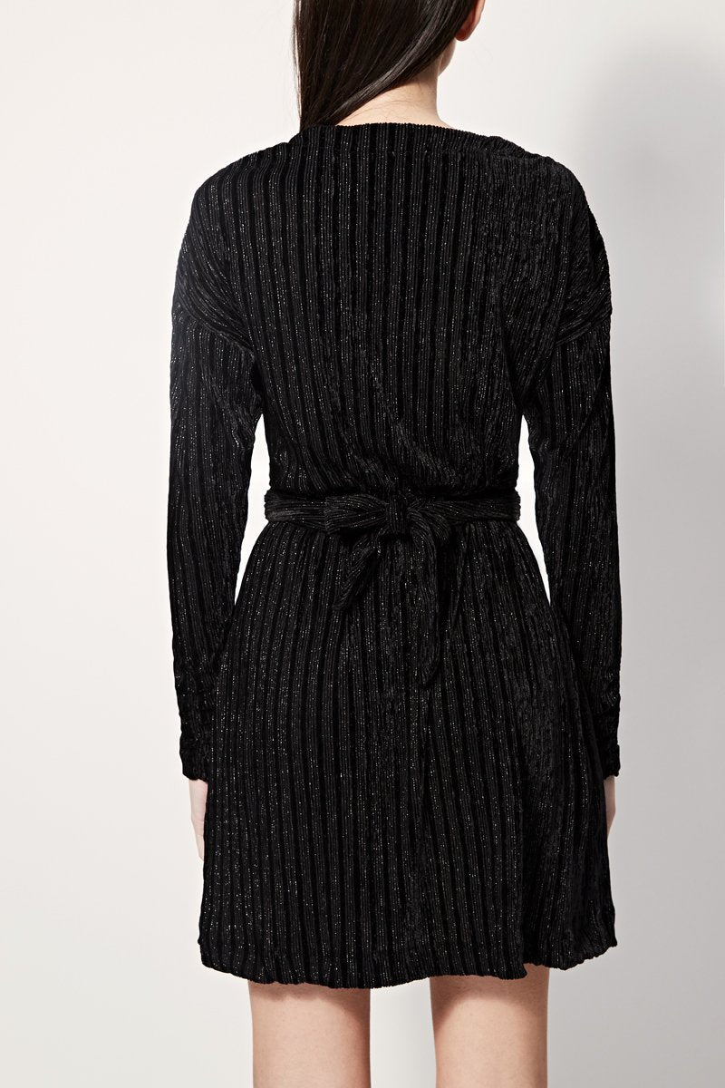 River Velvet Dress - Black