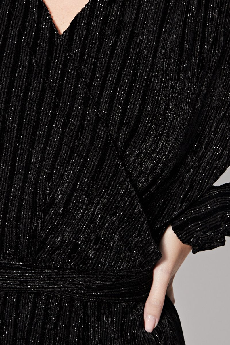 River Velvet Dress - Black