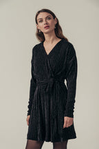 River Velvet Dress - Black