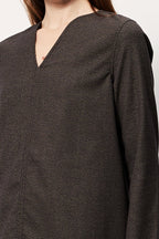 Robe Droite Riolize - Gris Foncé Et Noir