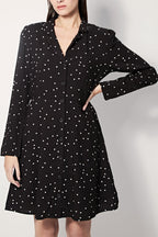 Rogatine Shirt Dress - Black
