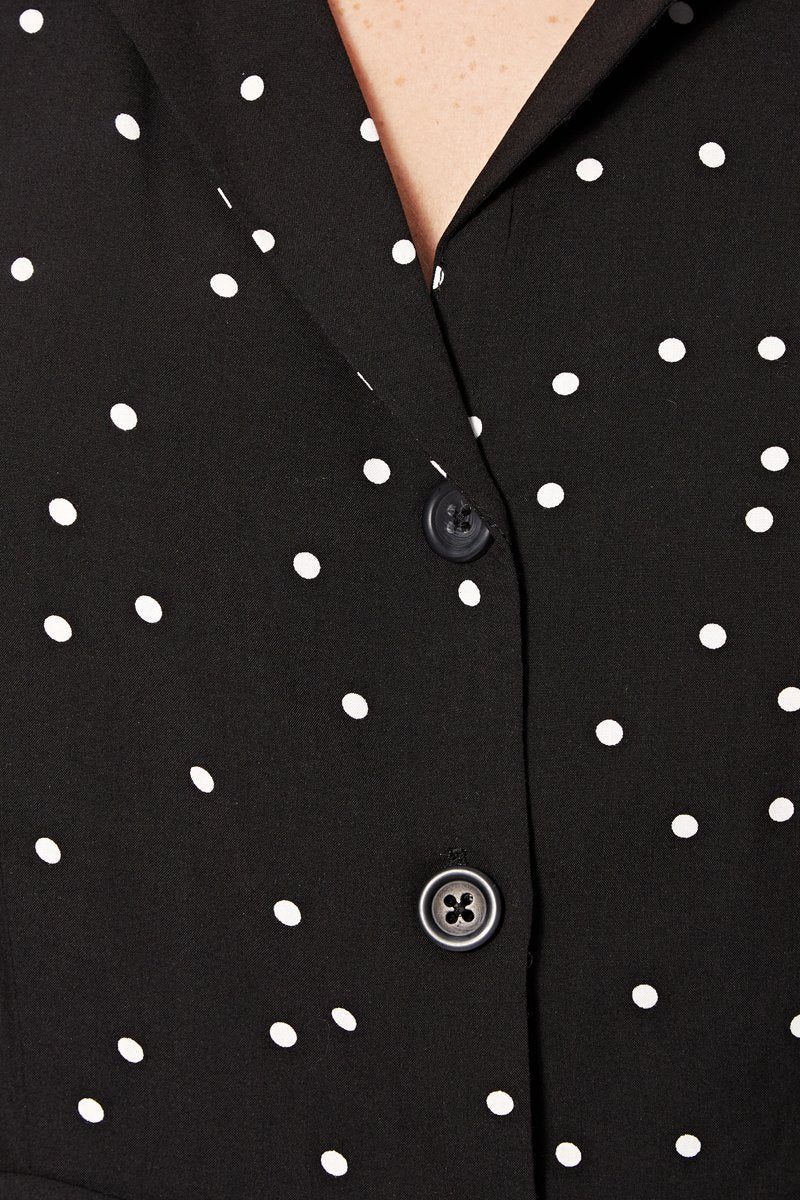 Rogatine Shirt Dress - Black