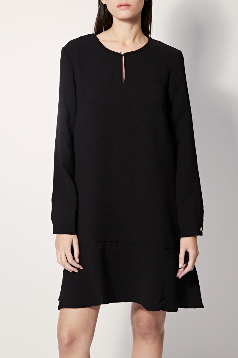 Rignette Low Waist Dress - Black