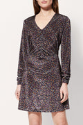 Rimala Skater Dress - Black And Brown