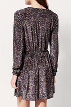 Rimala Skater Dress - Black And Brown