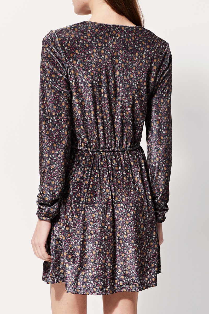 Rimala Skater Dress - Black And Brown