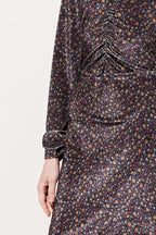Rimala Skater Dress - Black And Brown