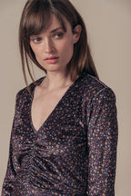 Rimala Skater Dress - Black And Brown