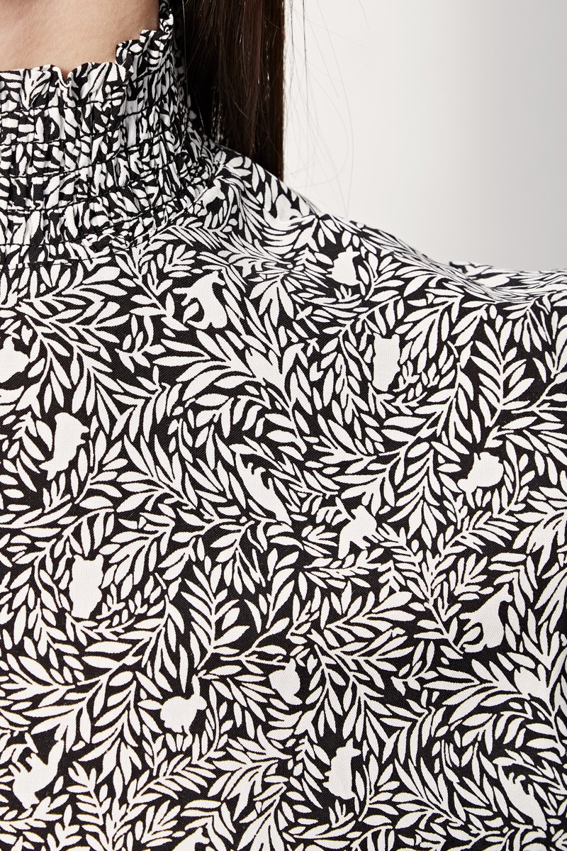 Robe Droite Rabbits - Noir Et Blanc