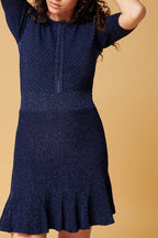 Vestido estilo suéter - Azul marino