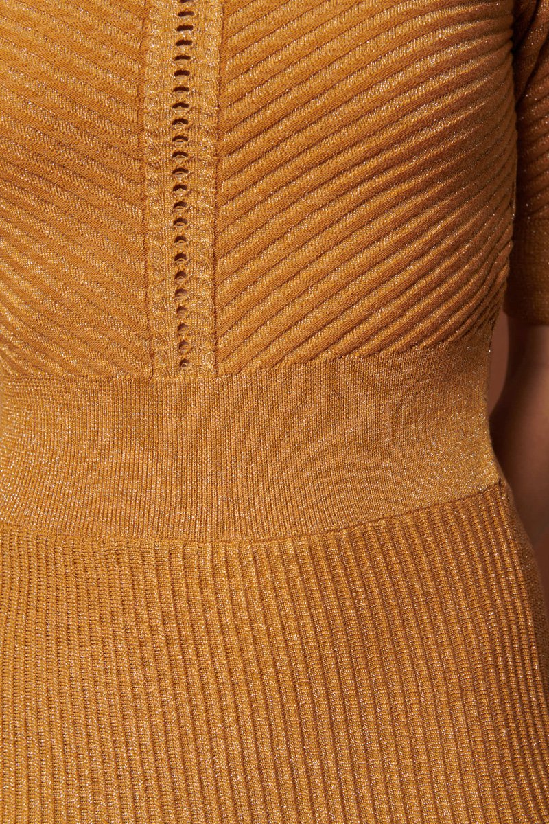 Vestido suéter - Mostaza