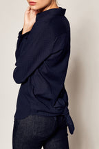 Blusa asimétrica - Azul Marino