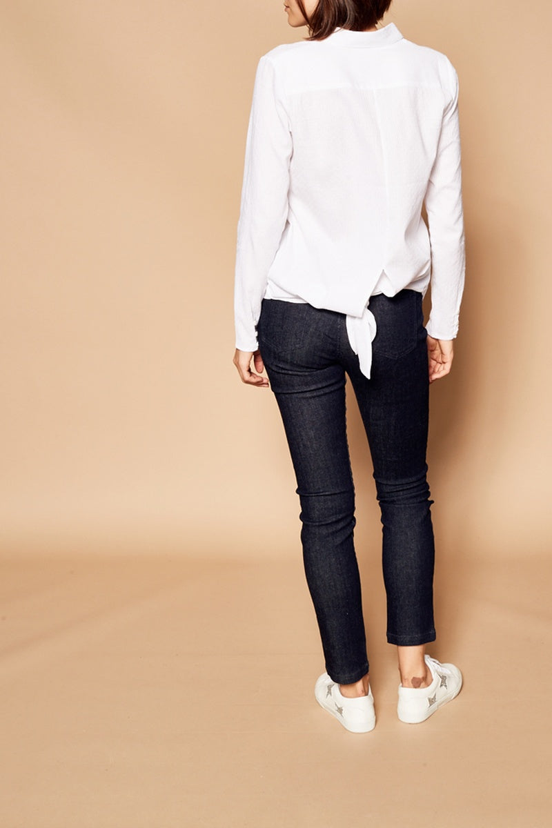 Asymmetrical Blouse - White