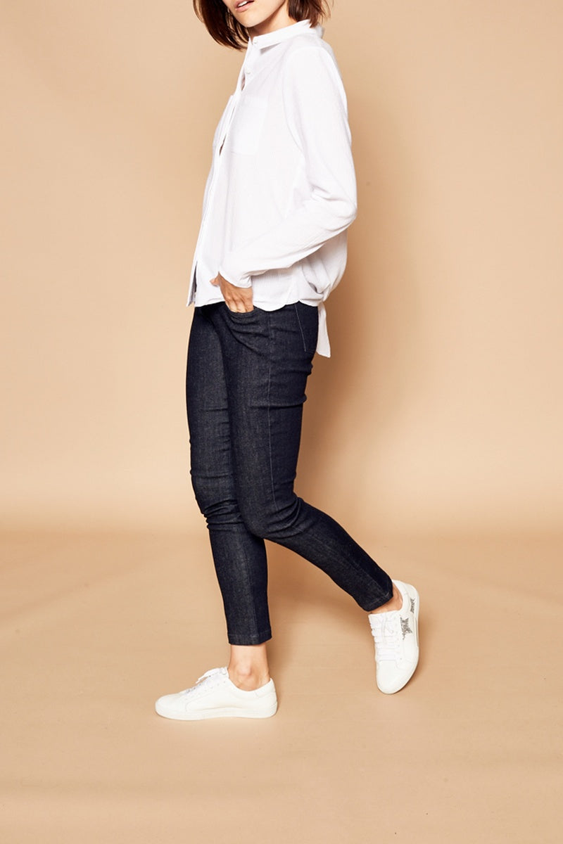 Asymmetrical Blouse - White