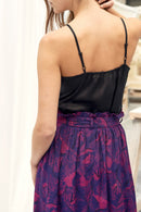 Caraco Satiné - Noir