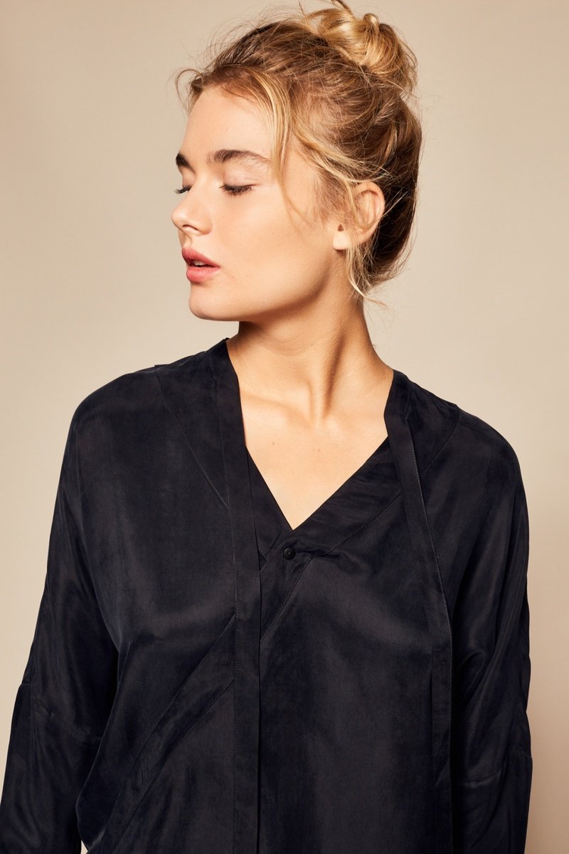 Blouse Flamande - Noir