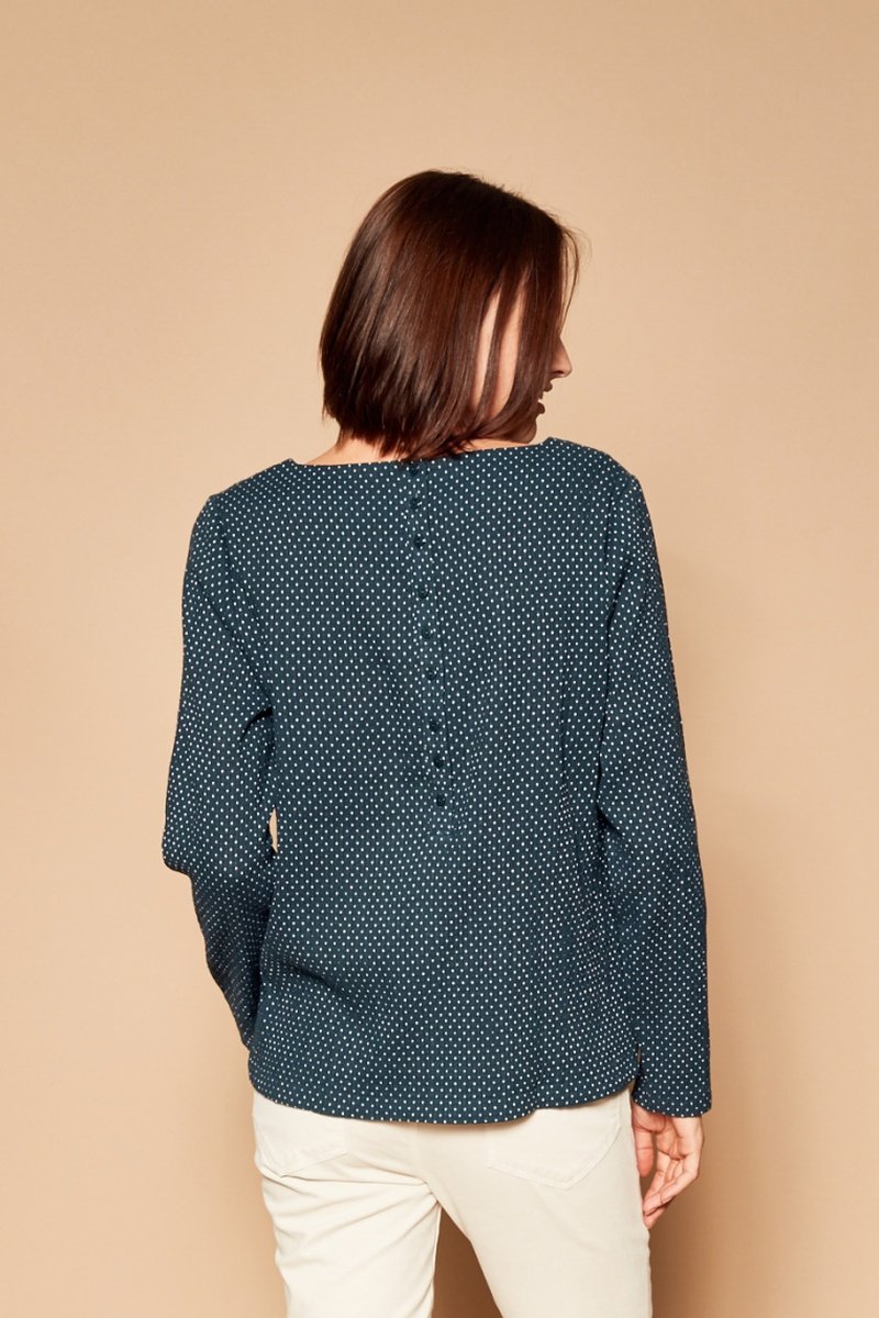 Blouse Trans - Bleu Canard