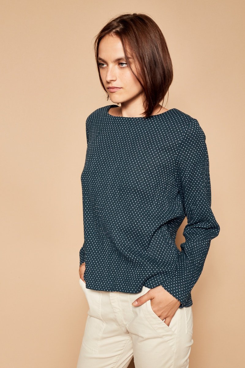 Blouse Trans - Bleu Canard