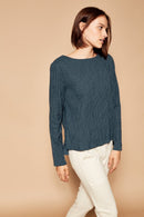 Blouse Trans - Bleu Canard