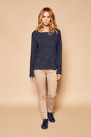 Blouse Trans - Bleu Marine