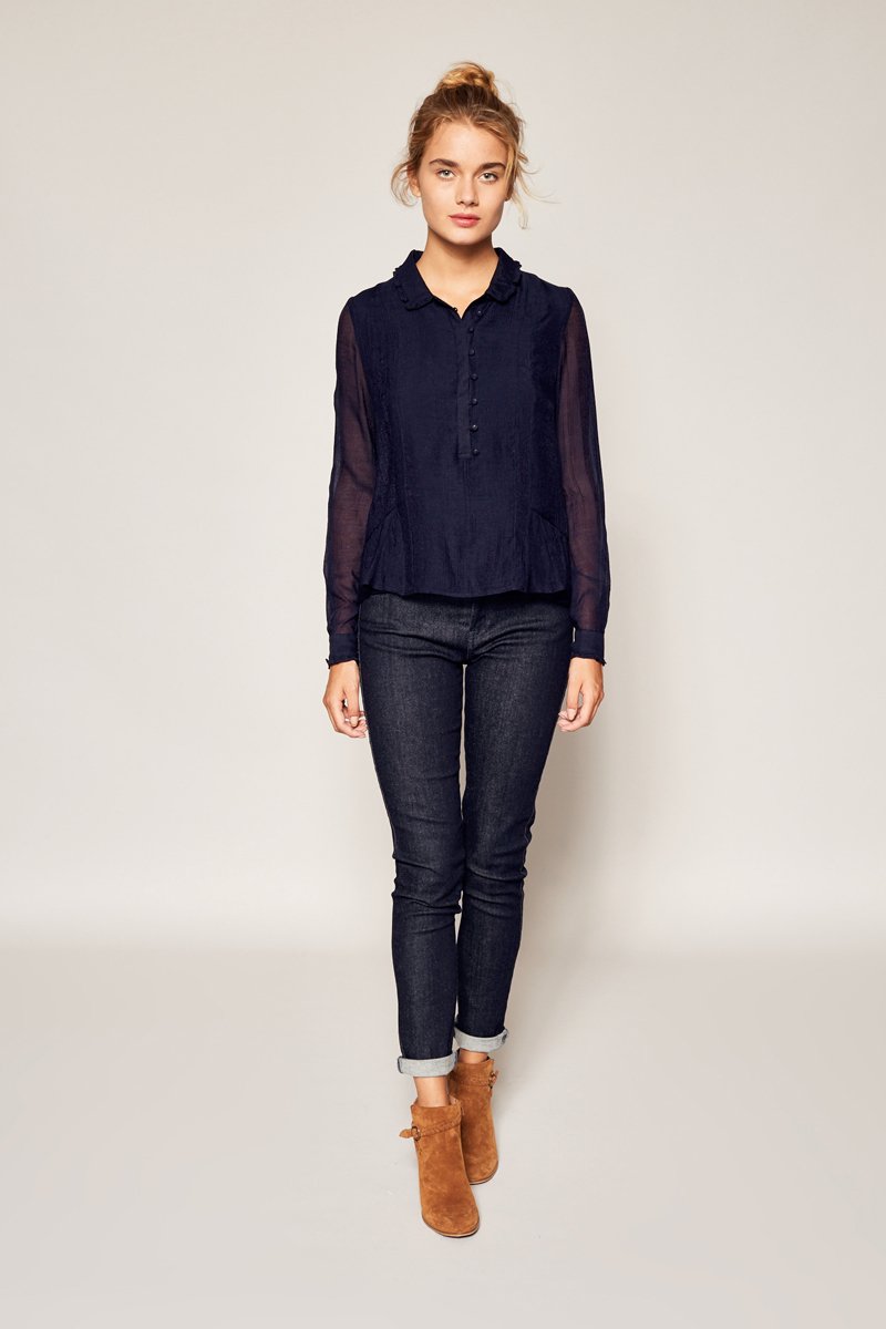 Blouse Fanfan - Bleu Marine