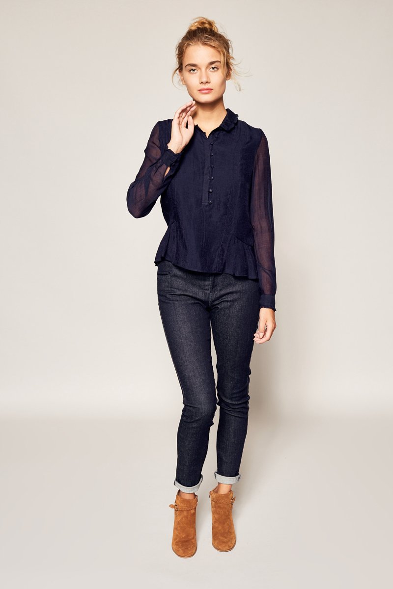 Blouse Fanfan - Bleu Marine