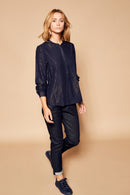 Blouse Fiesta - Bleu Marine