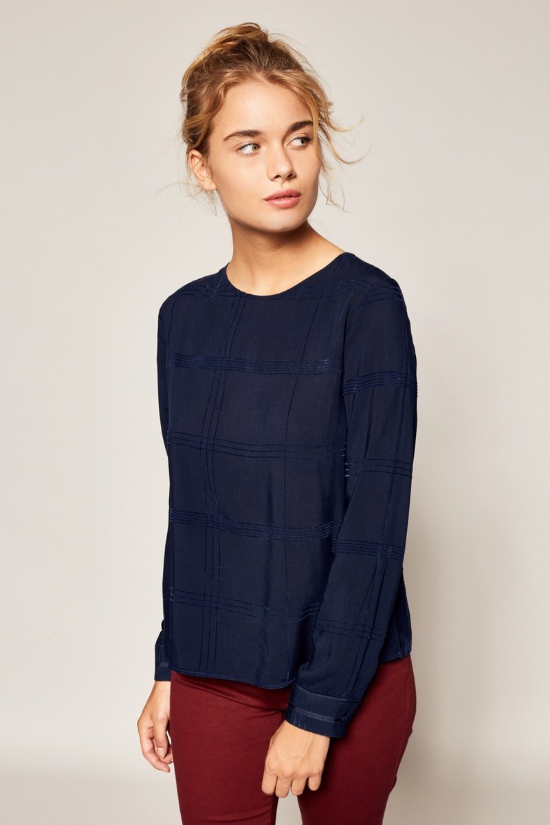 Blouse Frances - Bleu Marine