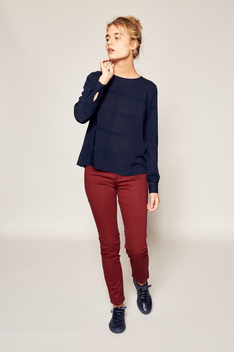 Blouse Frances - Bleu Marine