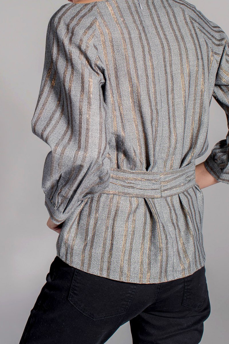 Blouse Felix - Gris Clair Et Doré