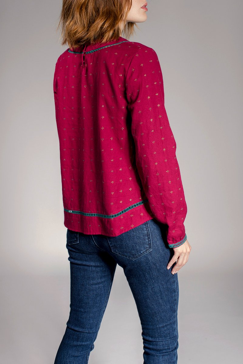 Blouse Ferveur - Bordeaux