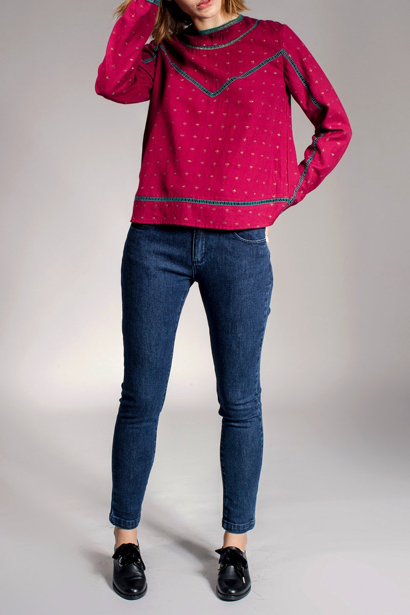 Blouse Ferveur - Bordeaux