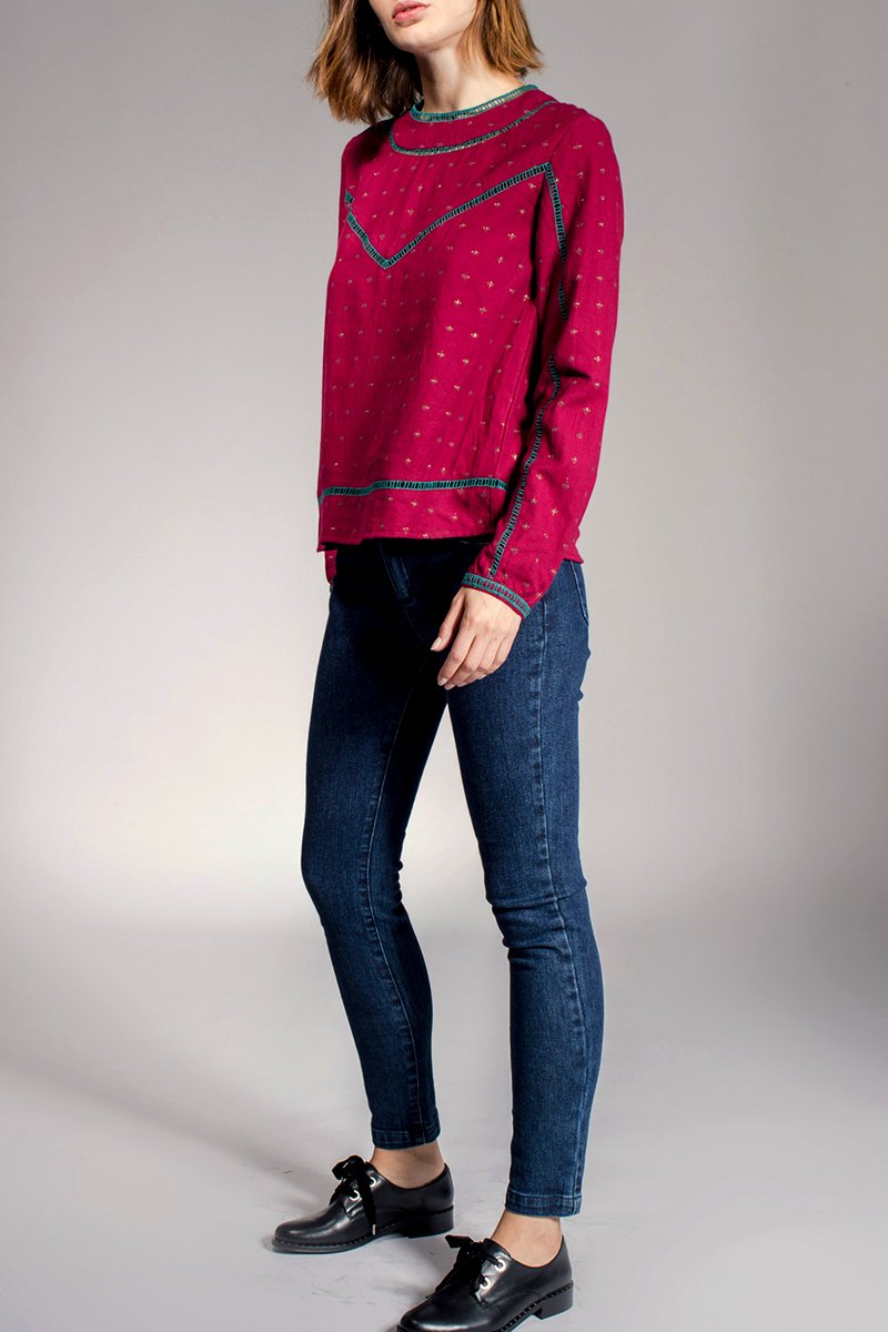 Blouse Ferveur - Bordeaux