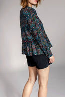 Blouse Trishka - Marron Et Vert