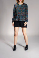 Blouse Trishka - Marron Et Vert