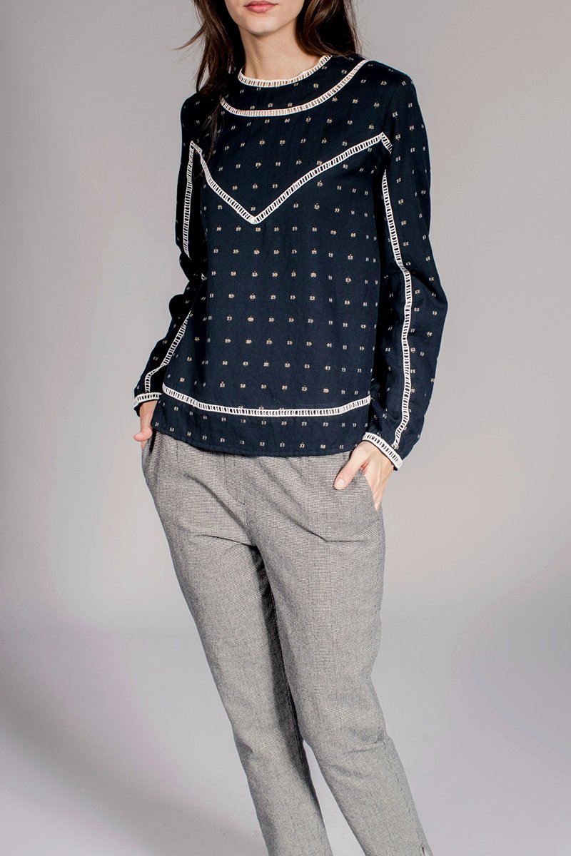 Blouse Ferveur - Bleu Marine