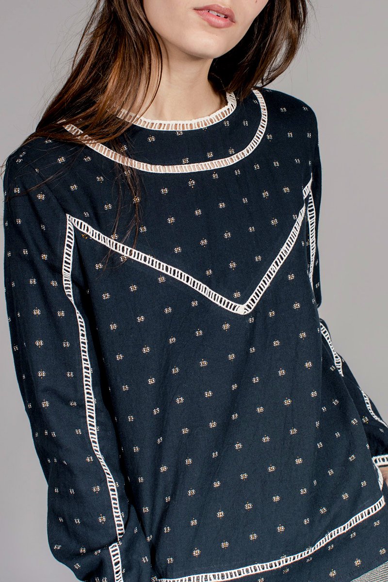 Blouse Ferveur - Bleu Marine