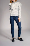 Blouse Frimousse - Noir Et Beige