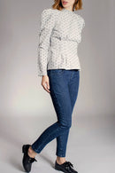 Blouse Frimousse - Noir Et Beige