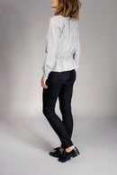 Blouse Frisson - Gris Clair Et Écru