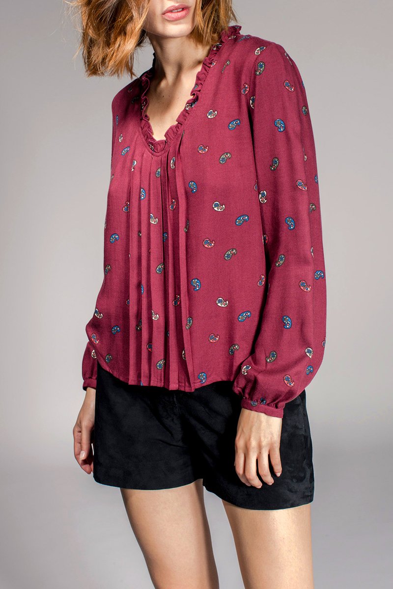 Blouse Typhen - Bordeaux