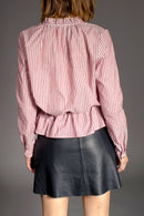 Blouse Frisson - Rose Et Écru