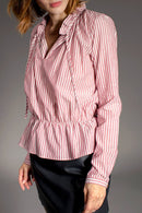 Blouse Frisson - Rose Et Écru