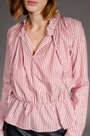 Blouse Frisson - Rose Et Écru