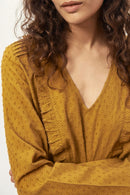 Blouse Volantée - Moutarde