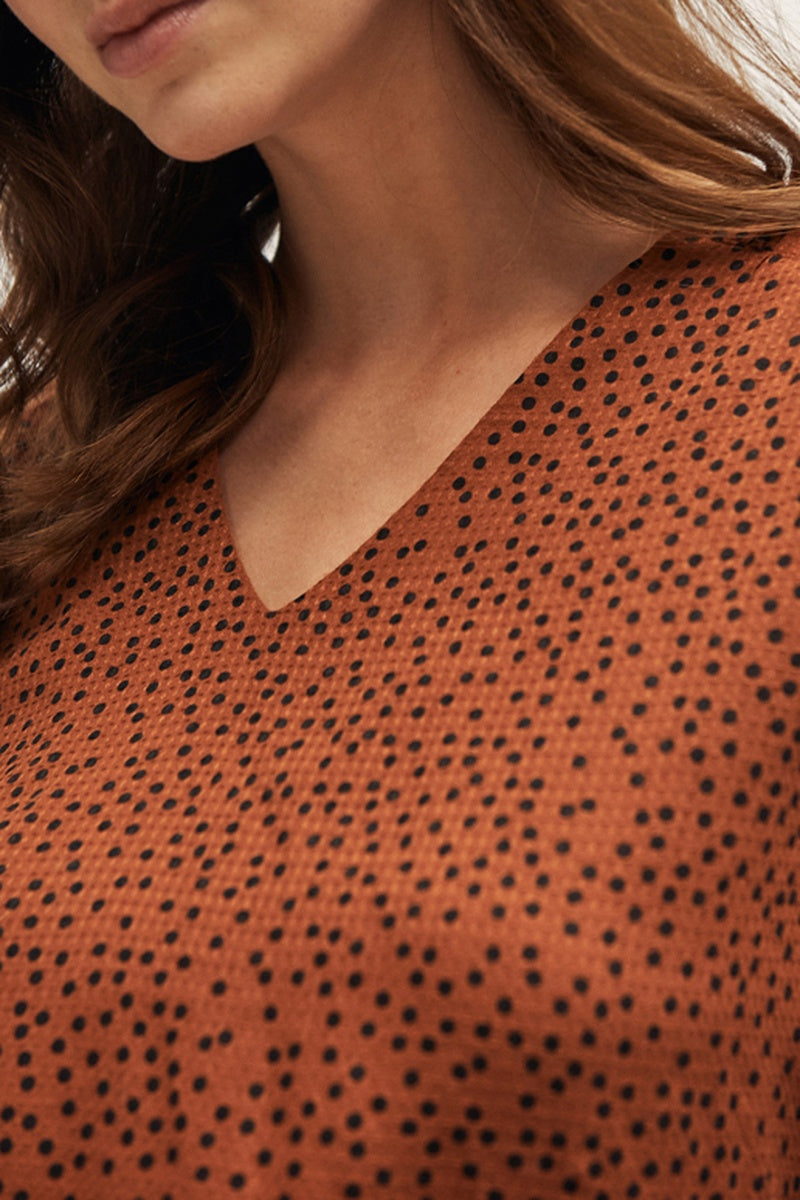Blouse À Pois - Roux
