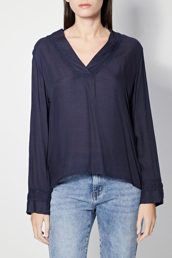 Blusa Tapovan - Azul Marino