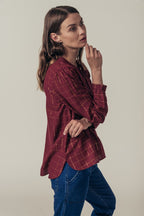 Blusa Fairfax - Burdeos