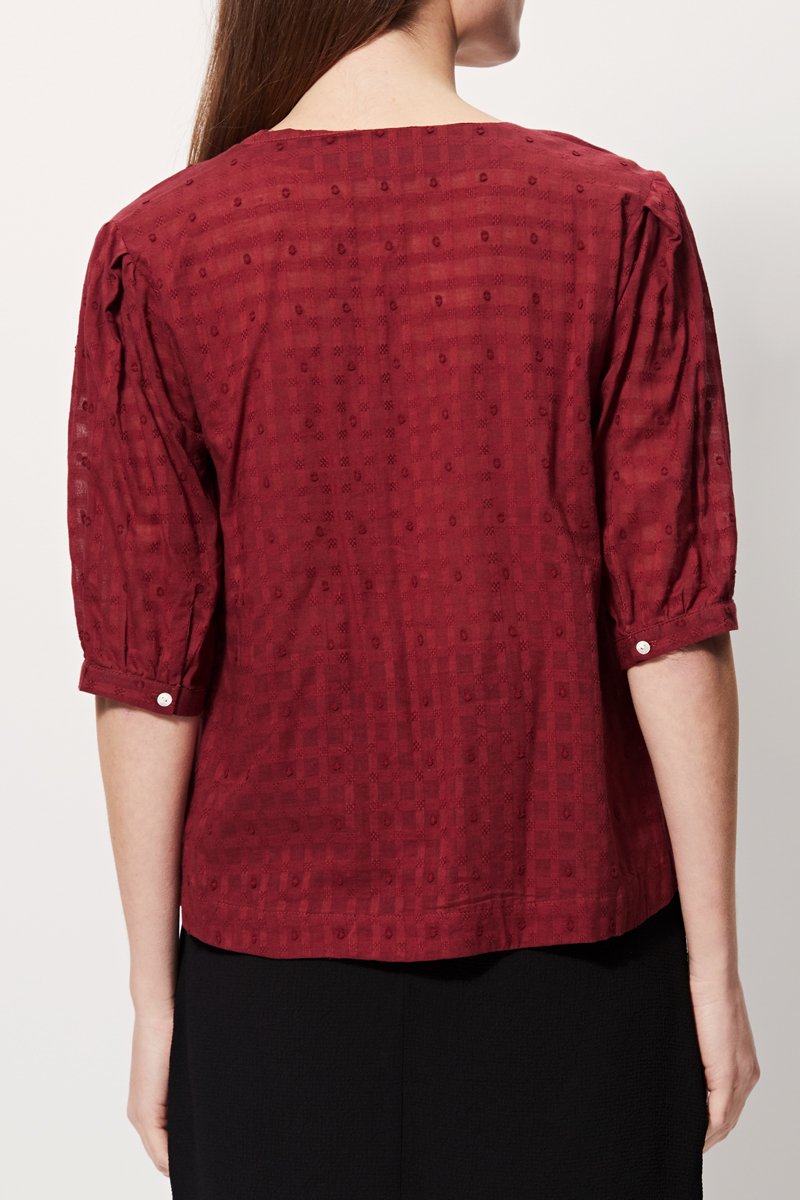 Blouse Plumetis - Bordeaux