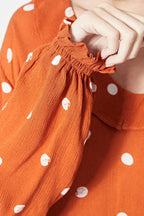 Fox Blouse - Brick Red